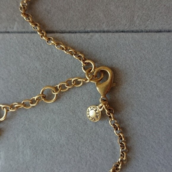 J. Crew Black Stone Gold Tone Necklace - Picture 3 of 6